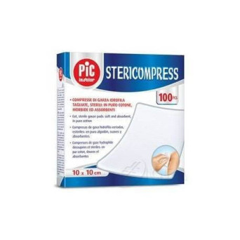 Pic Stericompress Compresse di Garza Idrofila Misura Piccola 25 garze 10x10 - 