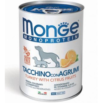 MONGE Natural Superpremium Monoproteico Turkey and Citrus 400 gr.