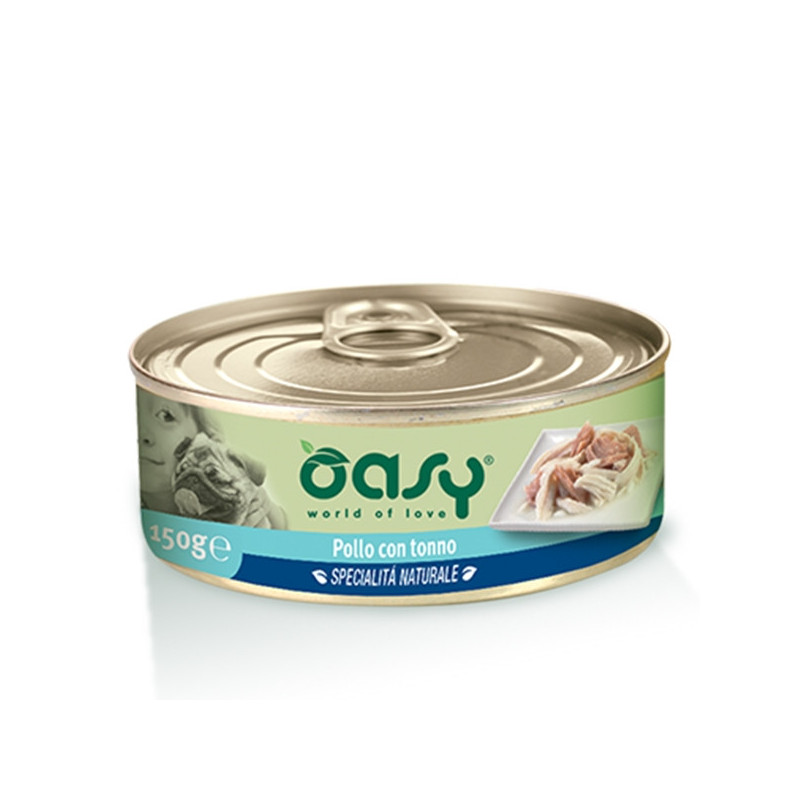 OASY Specialità Naturale al Pollo con Tonno 150 gr. - 