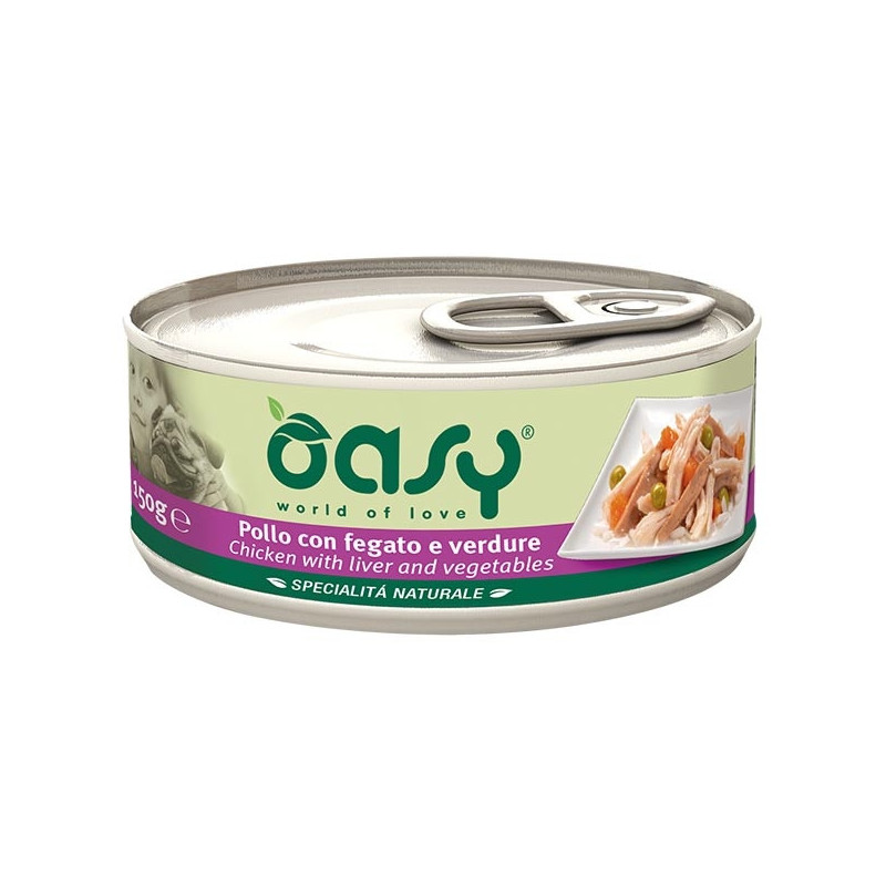 OASY Specialità Naturale al Pollo con Fegato e Verdure 150 gr. - 