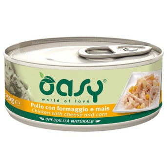 OASY Specialità Naturale al Pollo con Formaggio e Mais 150 gr. - 