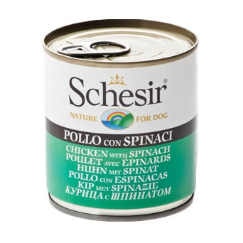 SCHESIR Huhn mit Spinat in Gelee 285 gr.