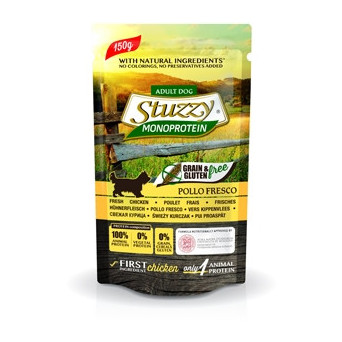 STUZZY DOG Monoprotein Grain & Gluten Free con Pollo Fresco 150 gr. - 