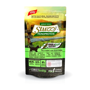 STUZZY DOG Monoprotein Grain & Gluten Free con Tacchino e Zucchini 150 gr. - 