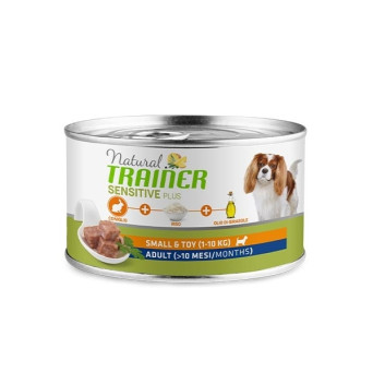 TRAINER Natural Sensitive Plus No Gluten Small & Toy Adult con Coniglio e Riso 150 gr.