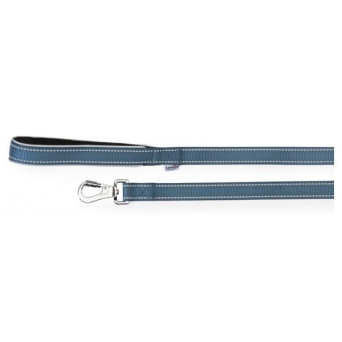 CAMON Leash with Neoprene Handle and Reflex Blue Stitching 1,5x120 cm. - DC176 / 02