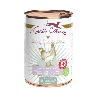 TERRA CANIS Gastrointestinal Pollo con Carota, finocchio, formaggio in fiocchi e camomilla 12 x 400 gr. - 