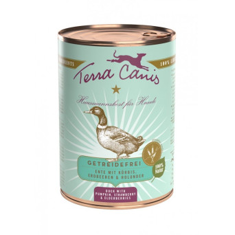 TERRA CANIS Grain Free Anatra con zucca, fragola e sambuco 400 gr. - 