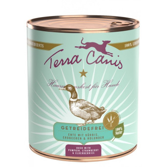 TERRA CANIS Grain Free Anatra con zucca, fragola e sambuco 800 gr.