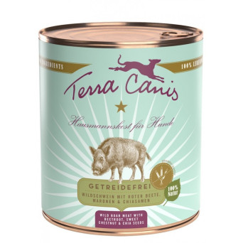 TERRA CANIS Grain Free Wild boar with beetroot, sweet chestnut and chia seeds 400 gr.