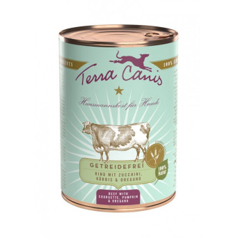 TERRA CANIS Grain Free Manzo con zucchine, zucca e origano 400 gr.