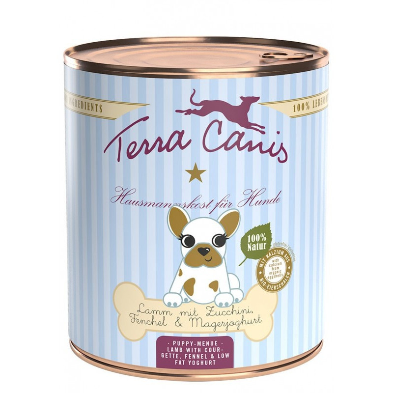 TERRA CANIS Puppy Agnello con zucchine, finocchio e yogurt magro 800 gr. - 