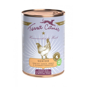 TERRA CANIS Senior Pollo con cetriolo, zucca e erbe officinali 400 gr.