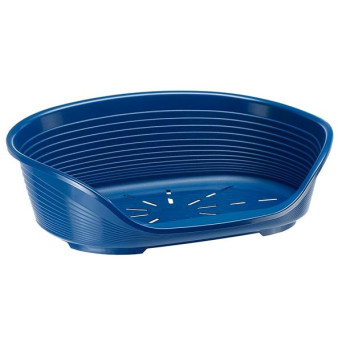 FERPLAST Plastic Dog Bed Siesta Deluxe Blue L 93.5 x W 68 x H 28.5 cm.