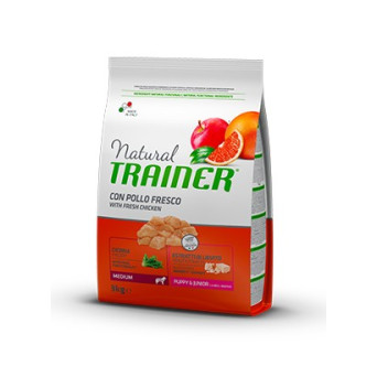 Trainer Natural Puppy & Junior Medium with Fresh Chicken 3 Kg.