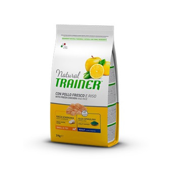 Trainer Natural Adult Mini con Pollo Fresco e Riso da 7 kg.