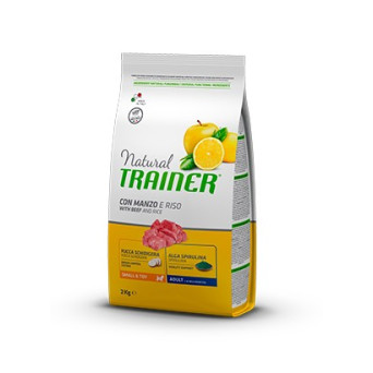 Trainer Natural Adult Mini con Manzo e Riso da 7 kg.