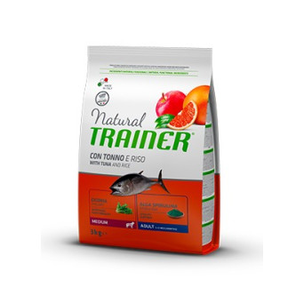 TRAINER Natural Adult Medium con Tonno e Riso da 12 kg. - 