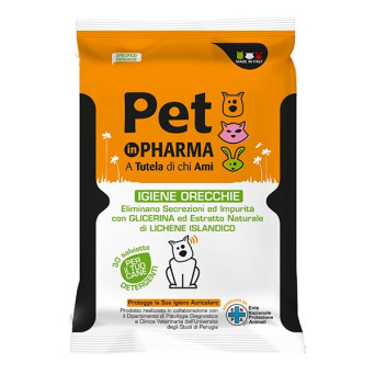 ALSIPHARMA Pet in Pharma Salviette Detergenti Igiene Orecchie - 