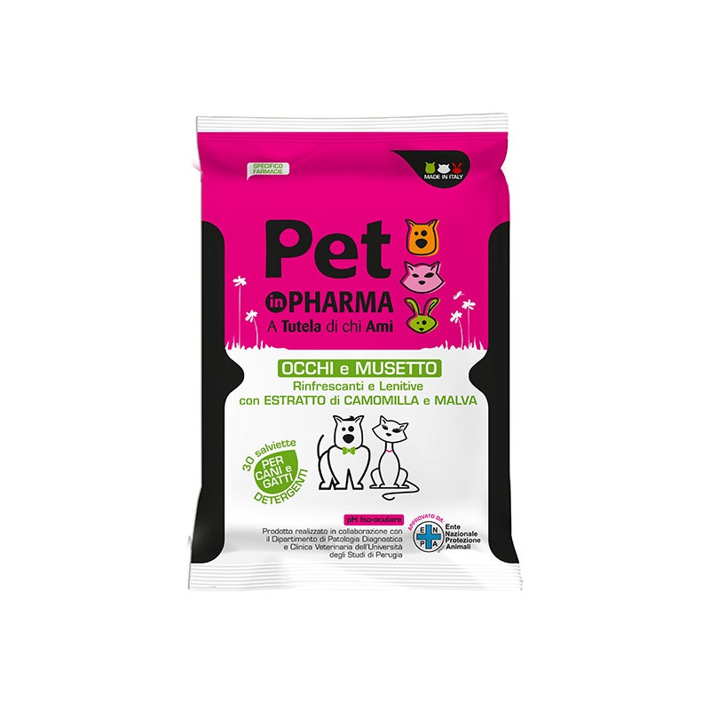 ALSIPHARMA Pet in Pharma Salviette Detergenti Occhi e Musetto - 