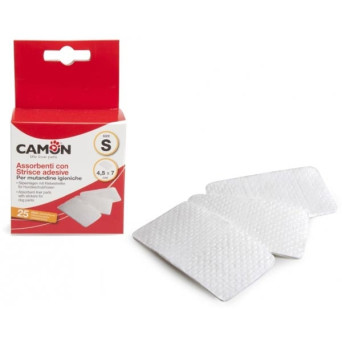 CAMON Assorbenti con Strisce Adesive Taglia S / 7x5 cm.