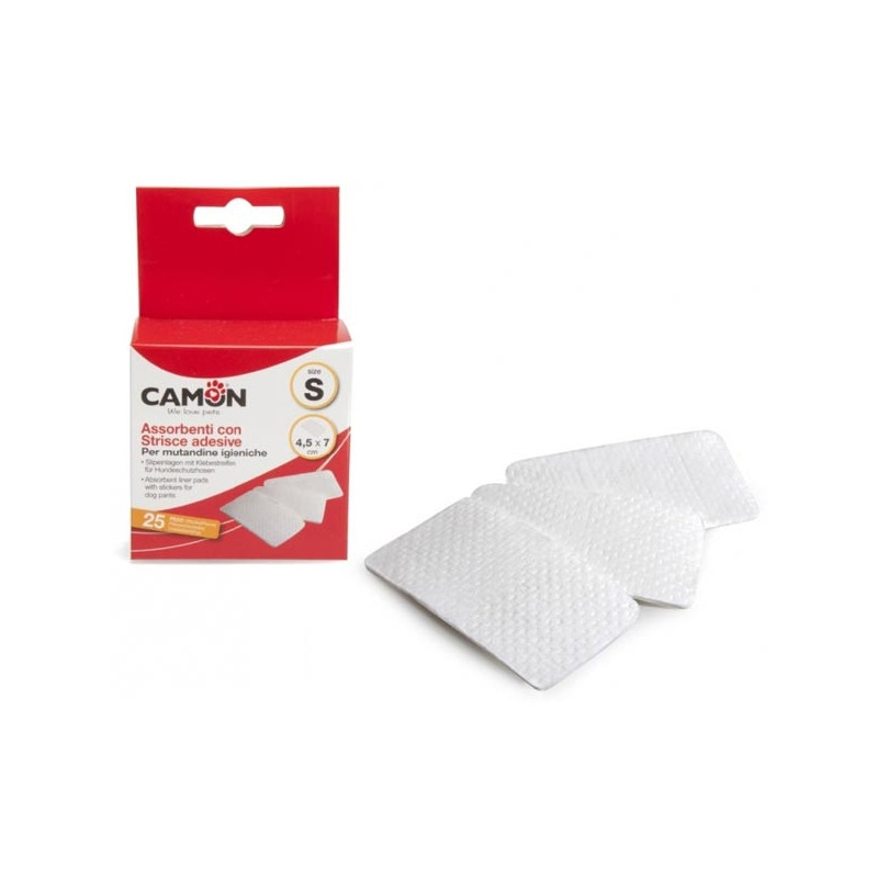 CAMON Assorbenti con Strisce Adesive Taglia L / 12x6,5 cm. - 