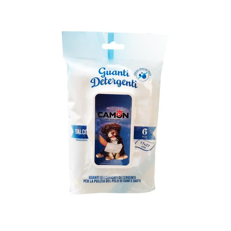 CAMON Guanti Detergenti al Talco / 6 Guanti - 