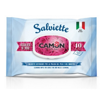 CAMON Salviette Detergenti alla Fragranza Assoluta di Rose - 