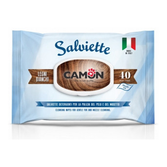 CAMON Salviette Detergenti alla Fragranza Legni Bianchi - 