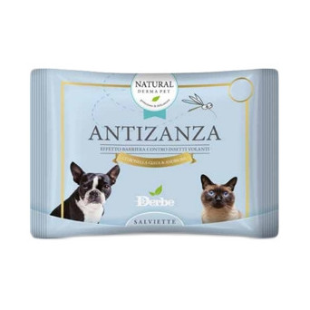 DERBE Natural Derma Pet  40 Salviette Antizanza - 