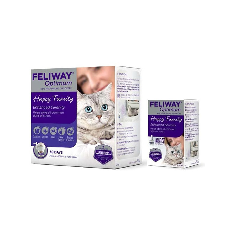 Feliway Optimum Kit Diffusore + Ricarica da 48 ml - 