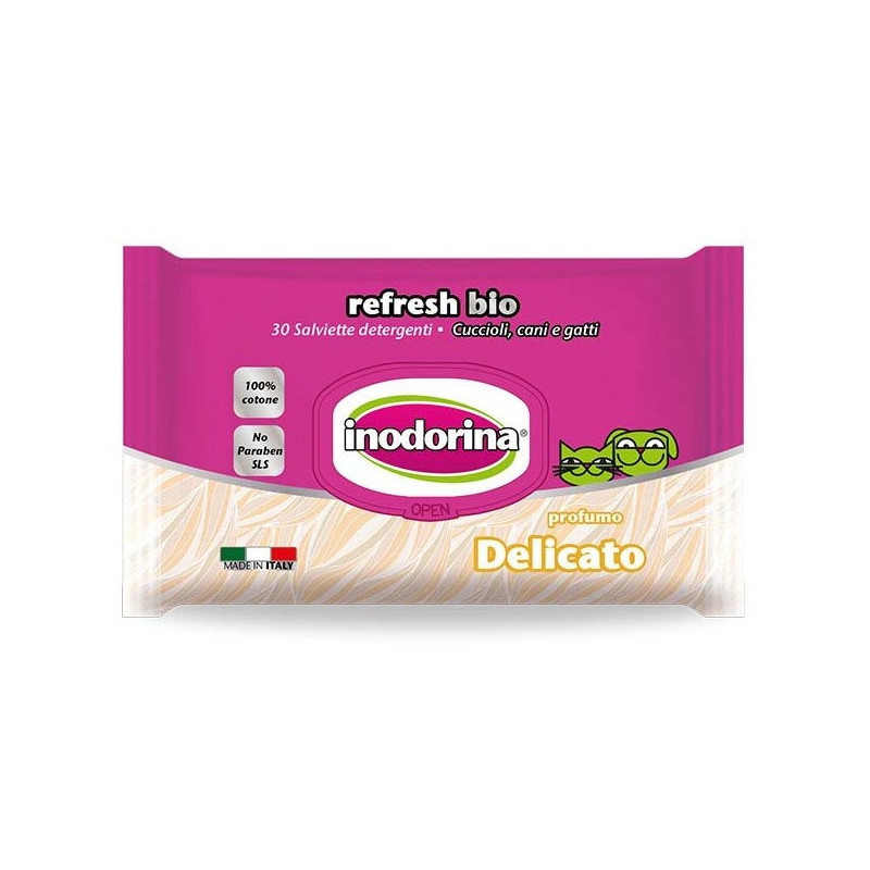 INODORINA Salviette Refresh Bio Profumazione Delicato 30 pz. - 