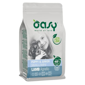 OASY One Animal Protein Puppy&Junior Small&Mini con Agnello 800 gr.