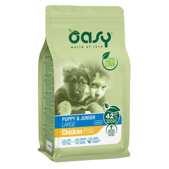 OASY Puppy&Junior Large con Pollo 3 kg.