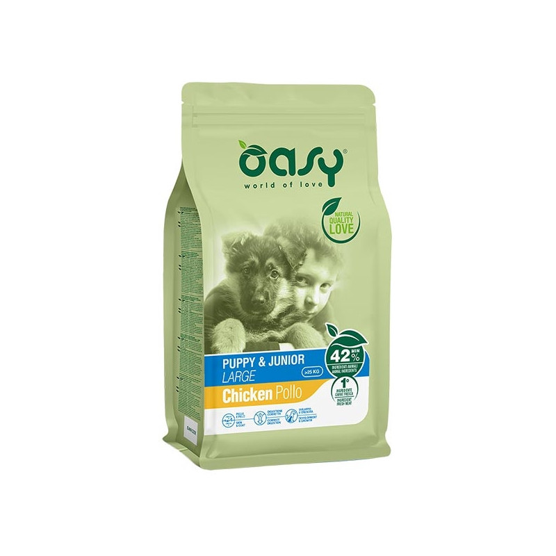 OASY Puppy&Junior Large con Pollo 3 kg. - 