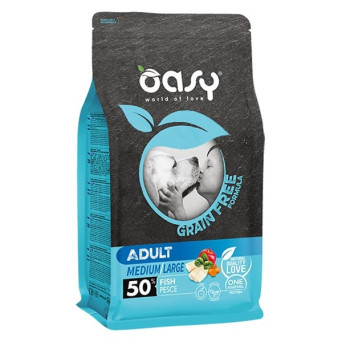 OASY Grain Free Adult Medium & Large with Fish 2,5 kg.