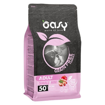 OASY Grain Free Adult Small & Mini mit Schweinefleisch 800 gr.