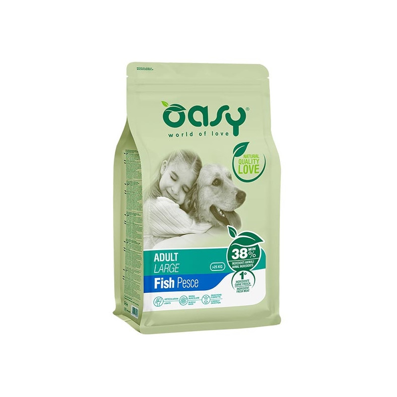 OASY Lifestage Adult Large con Pesce 3 kg. - 