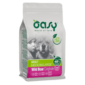 OASY One Animal Protein Adult Medium&Large con Cinghiale 2,5 kg.