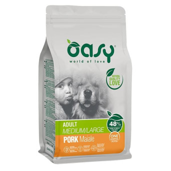 OASY One Animal Protein Adult Medium & Large mit Schweinefleisch 2,5 kg.