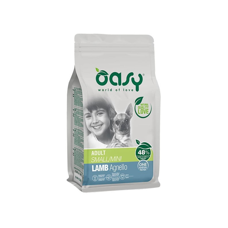 OASY One Animal Protein Adult Small&Mini con Agnello 800 gr. - 