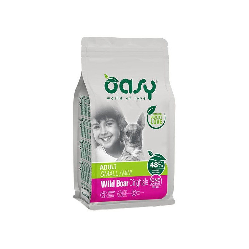 OASY One Animal Protein Adult Small&Mini con Cinghiale 800 gr. - 