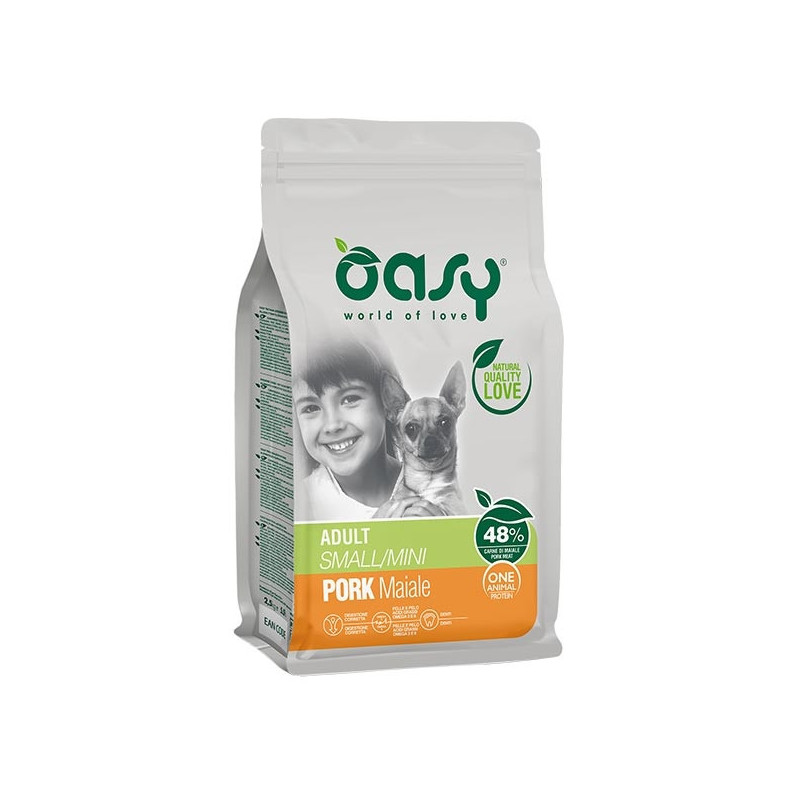 OASY One Animal Protein Adult Small&Mini con Maiale 800 gr. - 