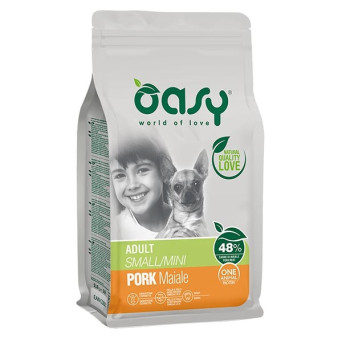 OASY One Animal Protein Adult Small & Mini with Pork 2,5 kg.