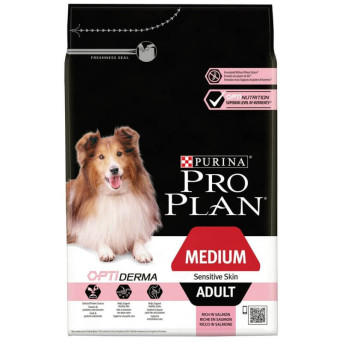 Proplan Adult Medium Sensitive Skin Optiderma Lachs 14 kg