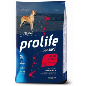 PROLIFE Smart Adult Manzo e Riso Giant 12 kg.