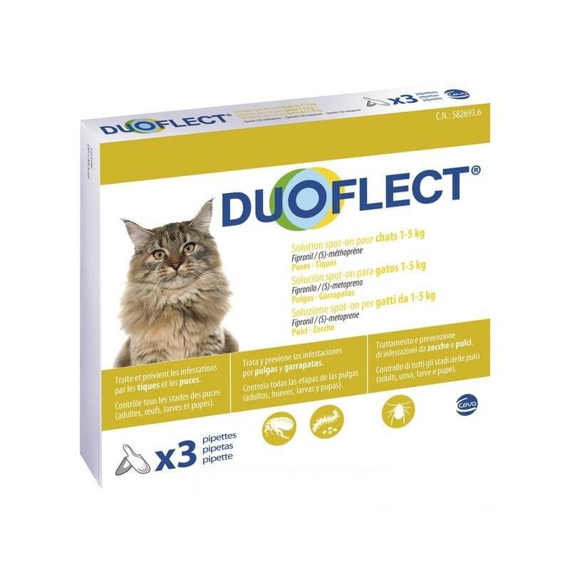 Duoflect gatti 1-5 kg 3 spot on pipette - 