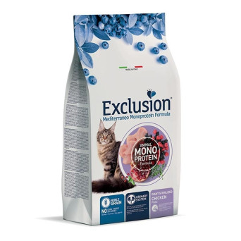 EXCLUSION Mediterraneo Monoprotein Sterilized Adult Giant Chicken 300 gr.