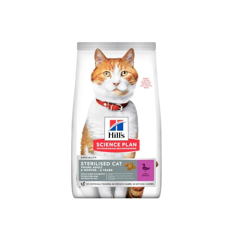 HILL'S Science Plan Adult Sterilised Cat con Anatra 1,50 kg. - 