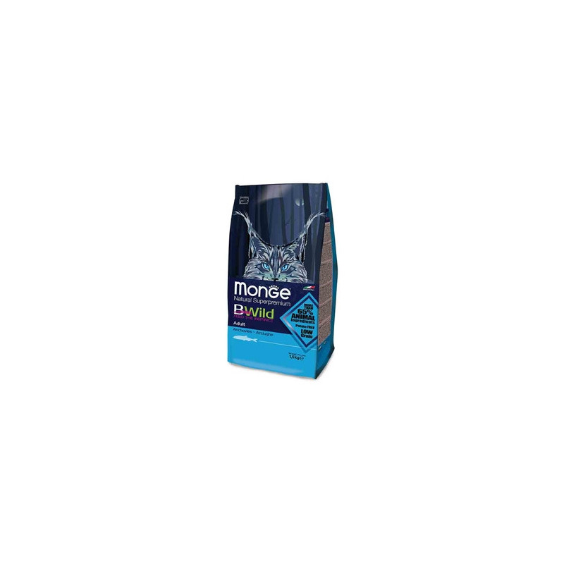 MONGE BWild Adult con Acciughe 1,50 kg. - 